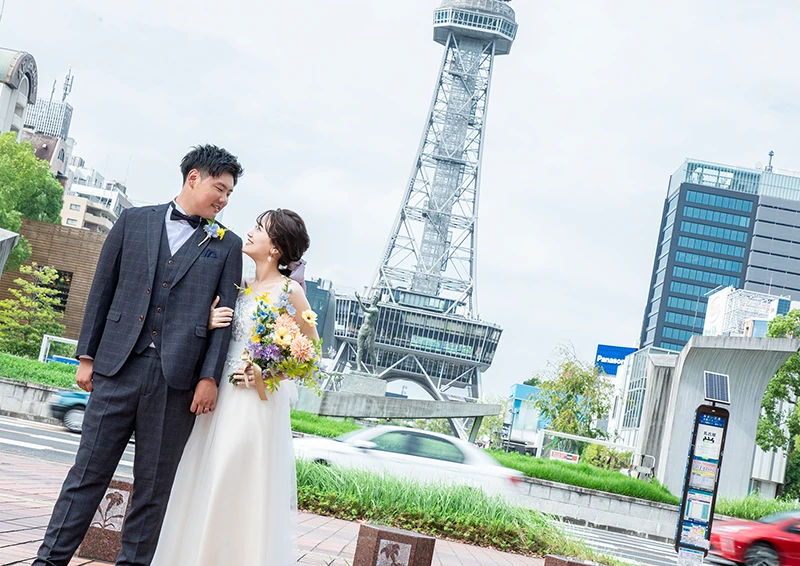 「久屋大通公園」愛知県名古屋市でフォトウェディング（結婚式前撮り）