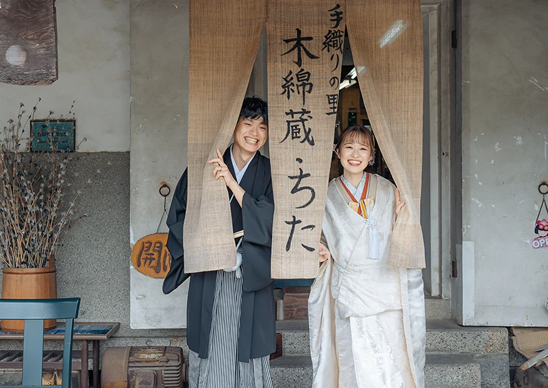 「岡田の町並み」愛知県知多市でフォトウェディング（結婚式前撮り）