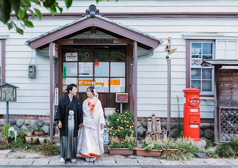 「岡田の町並み」愛知県知多市でフォトウェディング（結婚式前撮り）